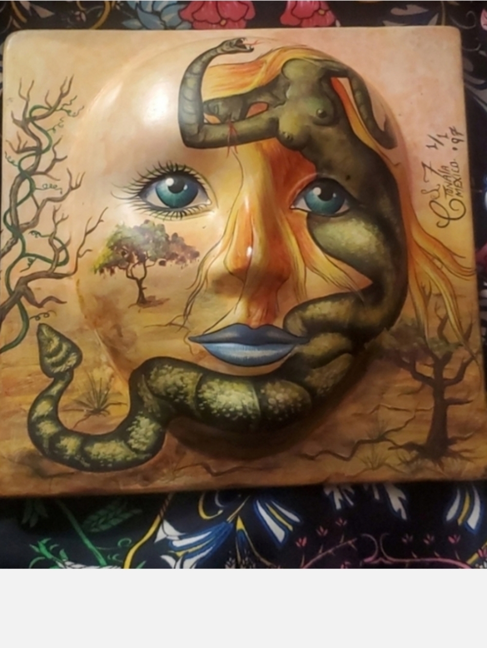 Art Wall Hanging Enoch Dark Art Serpent Snake reptilian Spiritism